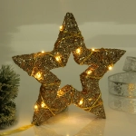 Сувенир с подсветкой «Звёздное небо» 25 см (батарейки 2 AA), Золото (свечение-теплый белый)