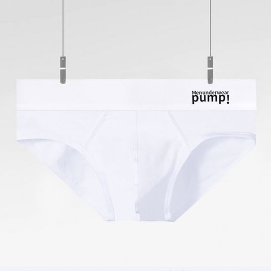 Мужские трусы брифы белые PUMP! MP5002-1