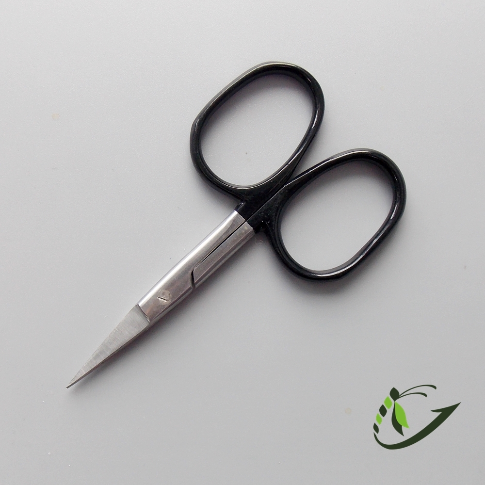 Ножницы прямые Scissors Big loop BLACK 4"