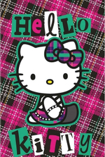 Блокнот А7 40л клетка,на скрепке "Hello Kitty-3" (Центрум)