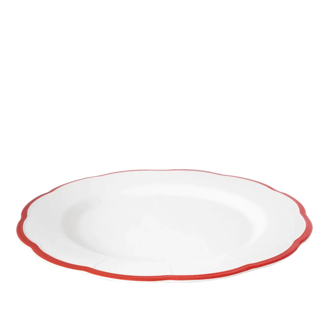 BITOSSI HOME Тарелка обеденная Red Rim 27,5см