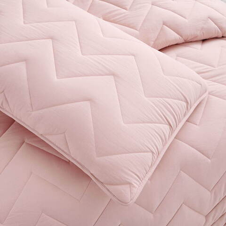 Покрывало 160х220 и наволочка 50х70 Sofi De MarkO Робби светло-розовое