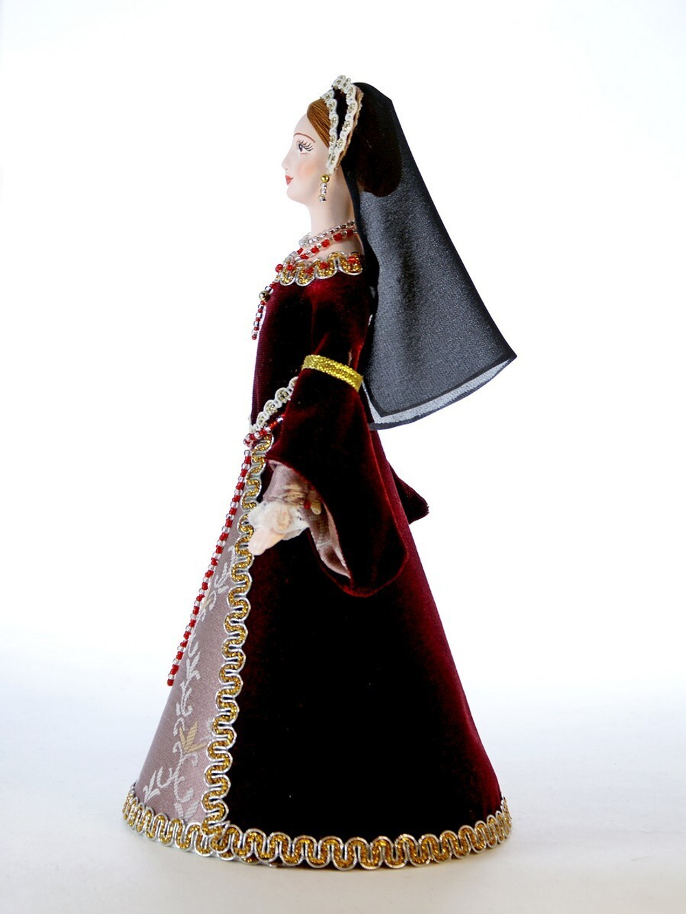 Кукла коллекционная Леди Джейн в костюме 16 века Англия