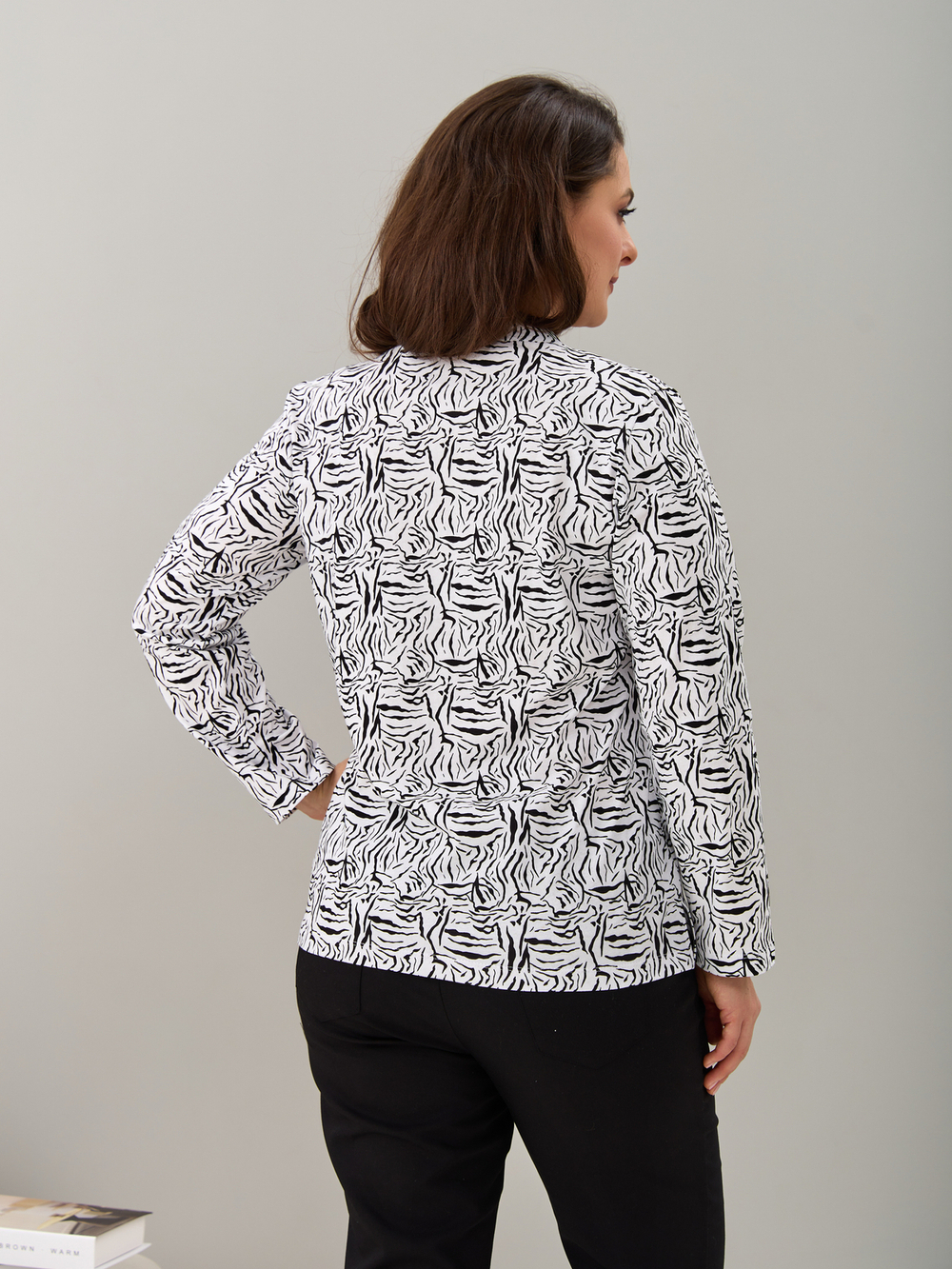 Блузка БЛ-22/белый-зебра