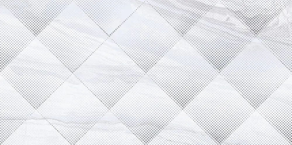 Декоративная плитка ALMA Ceramica DWU09ARC007 Arcadia 50x24.9 белая глянцевая с орнаментом
