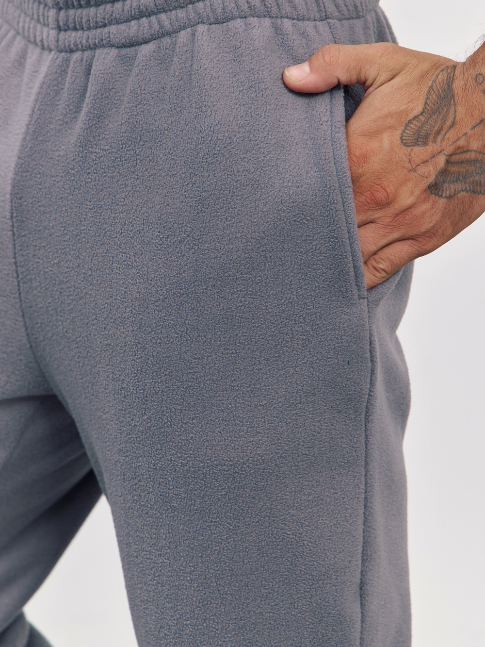 Брюки флисовые(серый)