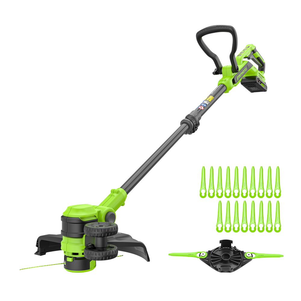 Триммер аккумуляторный Greenworks ST3002, 24V, 30 см, c 1хАКБ 4Ач и ЗУ (ST3002UB)