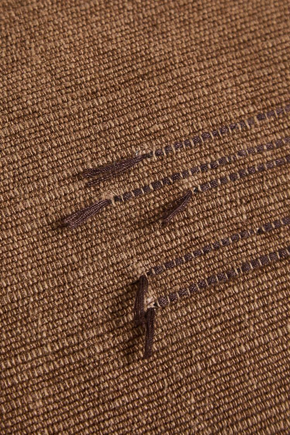 ZARA HOME ЧЕХОЛ ДЛЯ ДЕКОРАТИВНОЙ ПОДУШКИ С КОНТРАСТНОЙ СТРОЧКОЙ, КОРИЧНЕВЫЙ