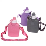 Фляжка силиконовая 700мл «Турист» с карабином