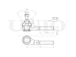 Наконечник рулевой правый UNIO SSP-10069