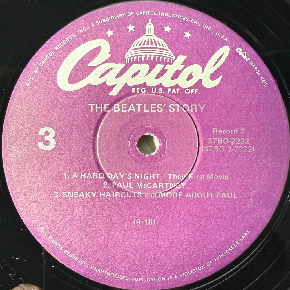 The Beatles ‎– The Beatles' Story 2LP (США 1978г.)