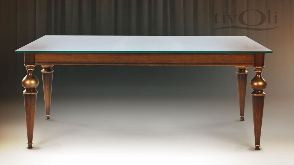 Стол «Маркиз» со стеклянной столешницей