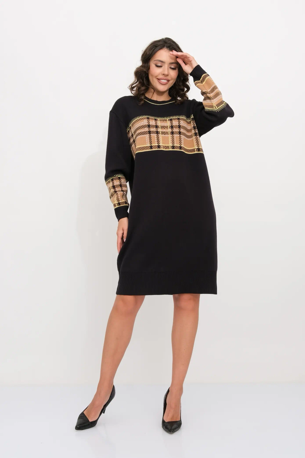 Платье Д 3467/т.синий