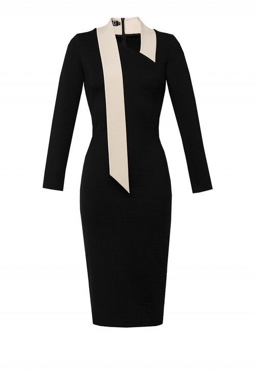 Цельнокройное платье футляр 02 -19FW