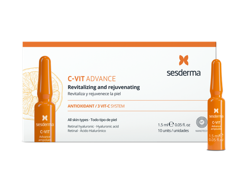 Sesderma C-VIT Ampoules | Средство в ампулах с витамином С, 10 шт по 1,5 мл