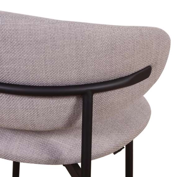 Полубарный стул Adele, серая рогожка