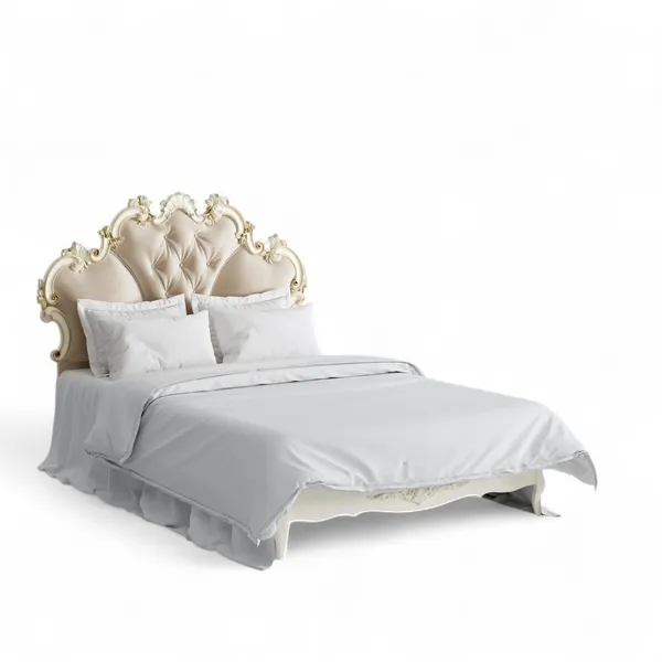 Кровать с мягким изголовьем 120*200