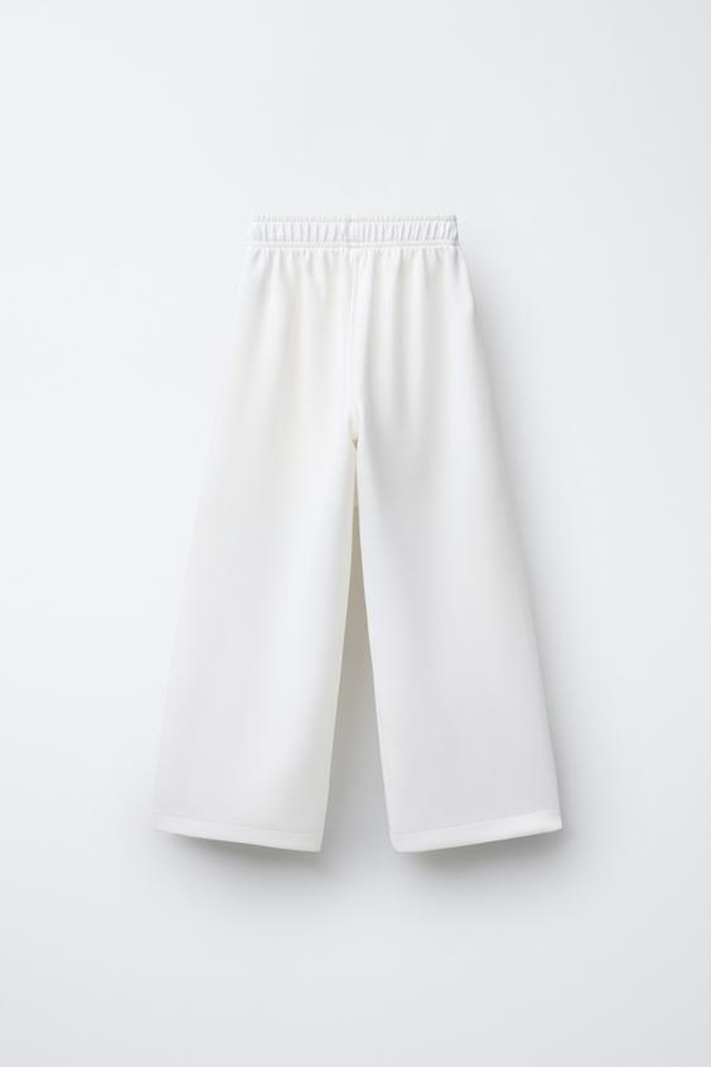 ZARA БРЮКИ WIDE LEG ИЗ МОДАЛА, ЭКРЮ