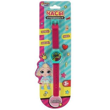 Часы девочки время дата блист.30*10*1см ИГРАЕМ ВМЕСТЕ