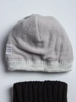 Шапка зимняя для девочки с помпоном и снуд