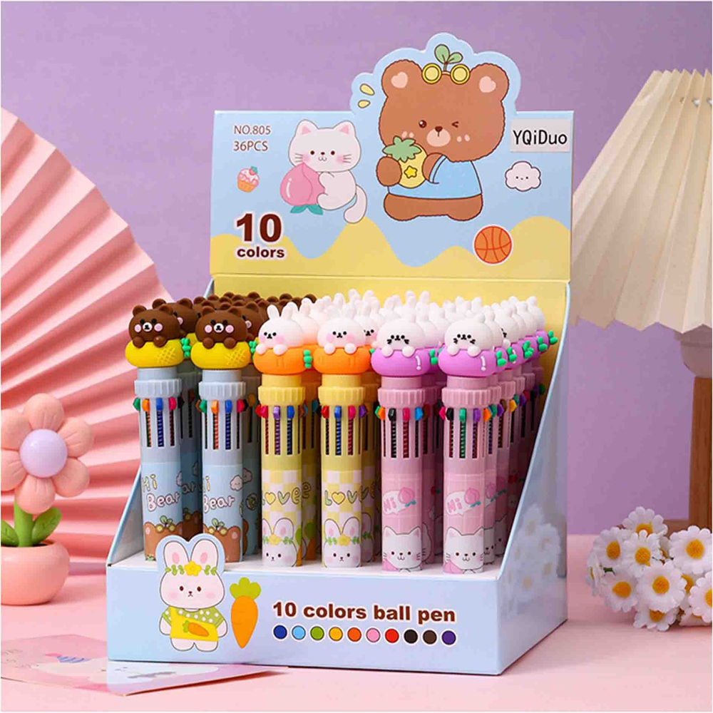 Ручка 10 цветов