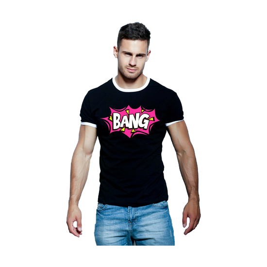 Мужская футболка черная Scandaloso BANG 0102262m-EP