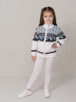 Кофта вязаная на молнии " Птичка"