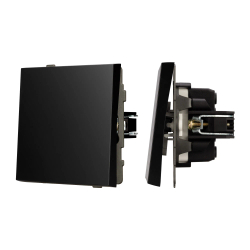 Механизм выключателя одноклавишный перекрёстный SWT-TENDO-MKX1-PL-BK (230V, 10A) (Arlight, -) 054055