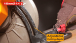 Аккумуляторная циркулярная пила INGCO CSLI4218511 INDUSTRIAL 42 В 185 мм