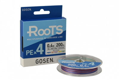 Шнур для рыбалки Gosen ROOTS PE X4 Multicolor