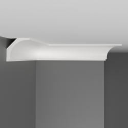 Плинтус потолочный ударопрочный гладкий Decomaster D109 43х43х2000мм