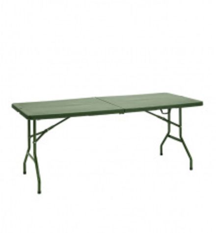 Стол-книжка пластиковый разборный зеленый