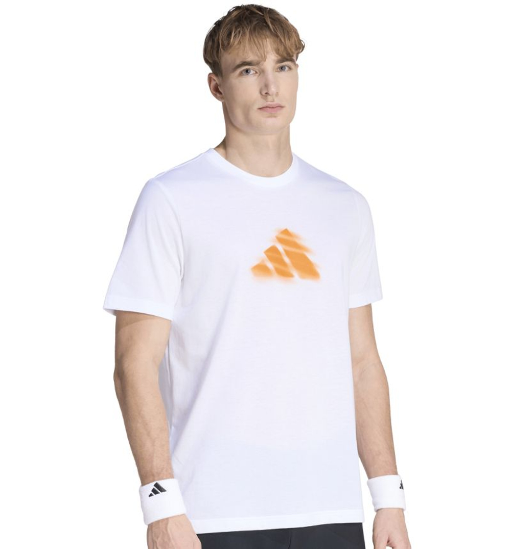 Теннисная футболка Adidas Clay In Not Graphic - white