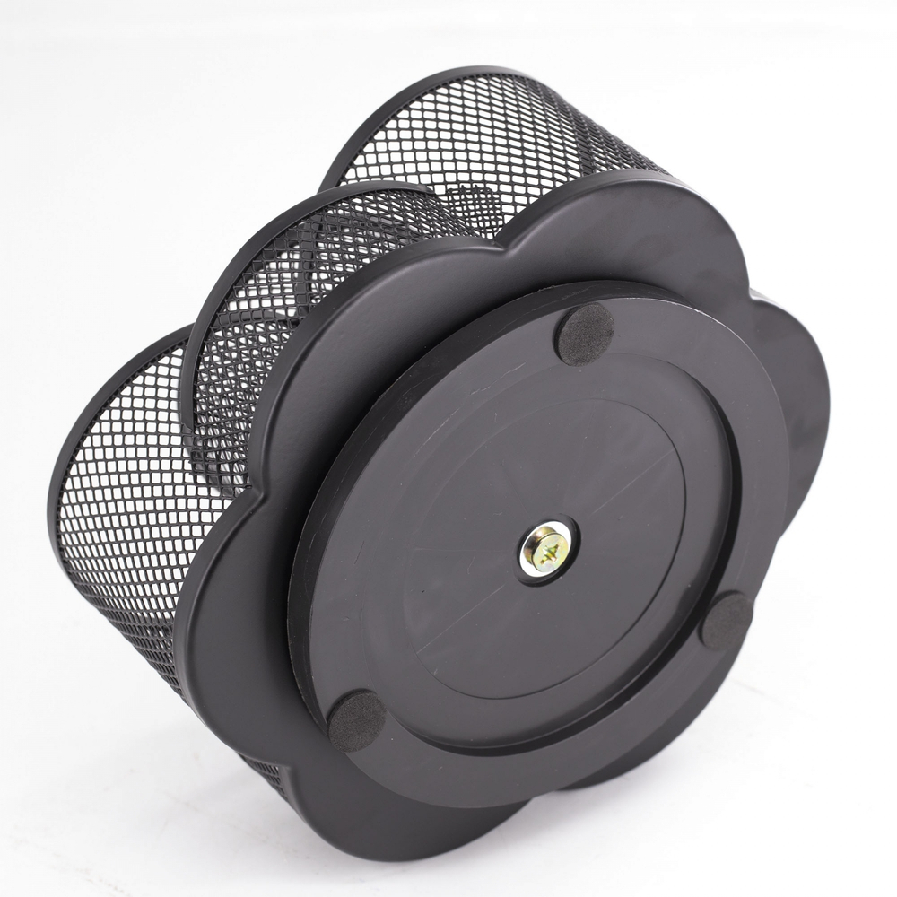 Подставка-органайзер д/канцтоваров, Alingar, металлическая, 17 см * 10,8 см*18 см, черная, 7 отделений, форма цветка, вращается