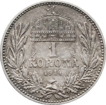 1 крона 1914 Венгрия