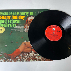 Винтажная виниловая пластинка LP Sunny Holiday Рождественнская Музыка Инструментальная Музыка (Germany 1977)
