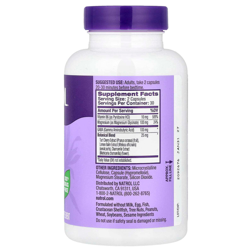 Natrol, сон и восстановление, без мелатонина, 60 капсул