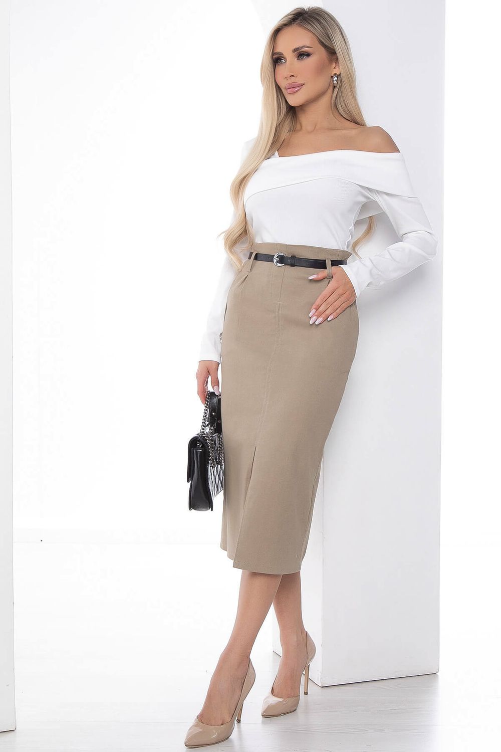 Юбка "Ярина" (капучино) Ю8849 LT Collection