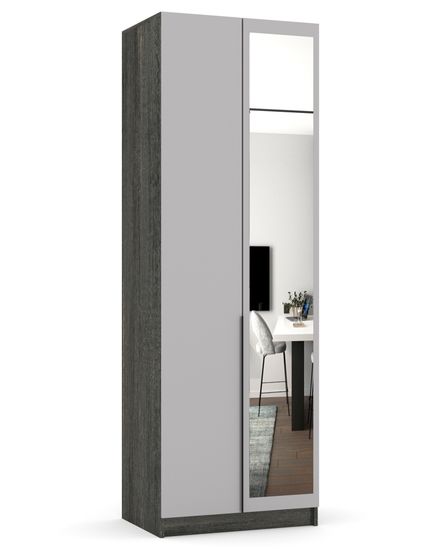 дуб интра / вулканический серый