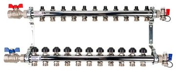 Коллектор Рехау HKV 11 (на одиннадцать контуров) для радиаторного отопления (12181113001)