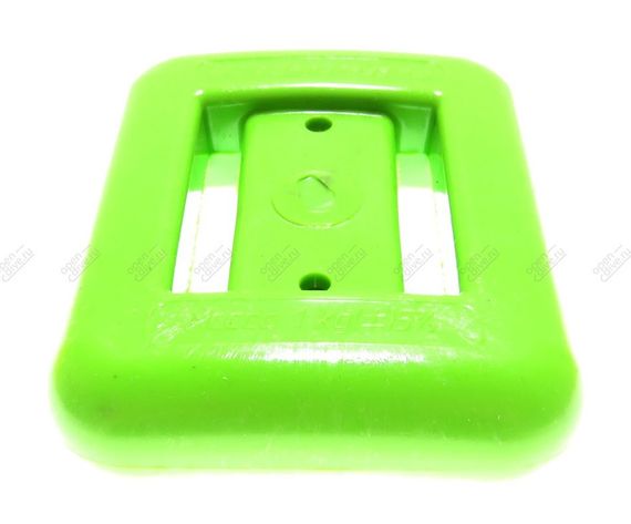 Груз ДайвГруз 1 кг в эластичной пластиковой оболочке светло-зеленый