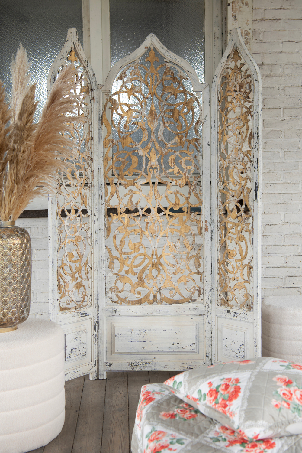 Ширма "Ажур" 124x186см  Дерево