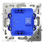 Выключатель встраиваемый VOLTUM S70 одноклавишный с подсветкой 10А, (шелк)