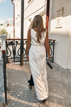 Платье на запах прозрачное bk