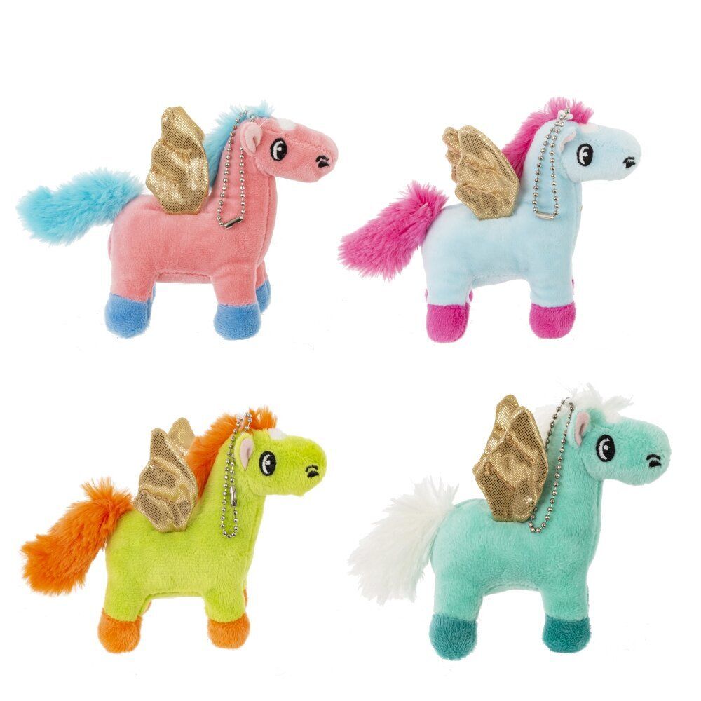 GAEM Игрушка набивная "Лошадка", с цепочкой, L14 W6 H10 см, 4в.