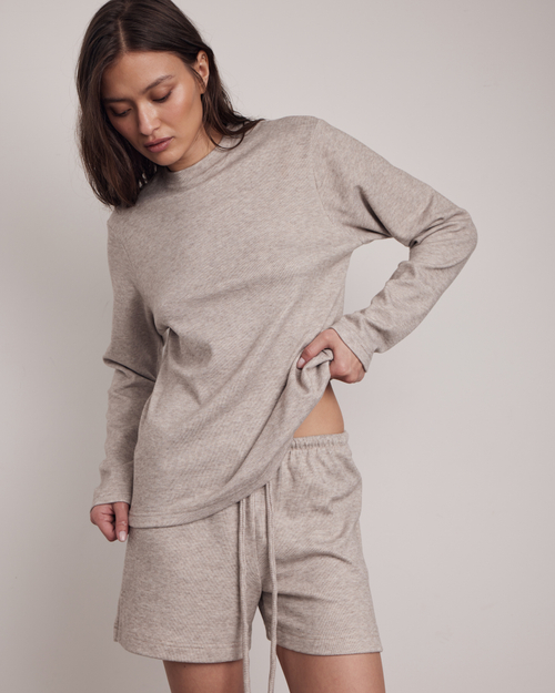 Шорты Soft Shorts in Beige Melange