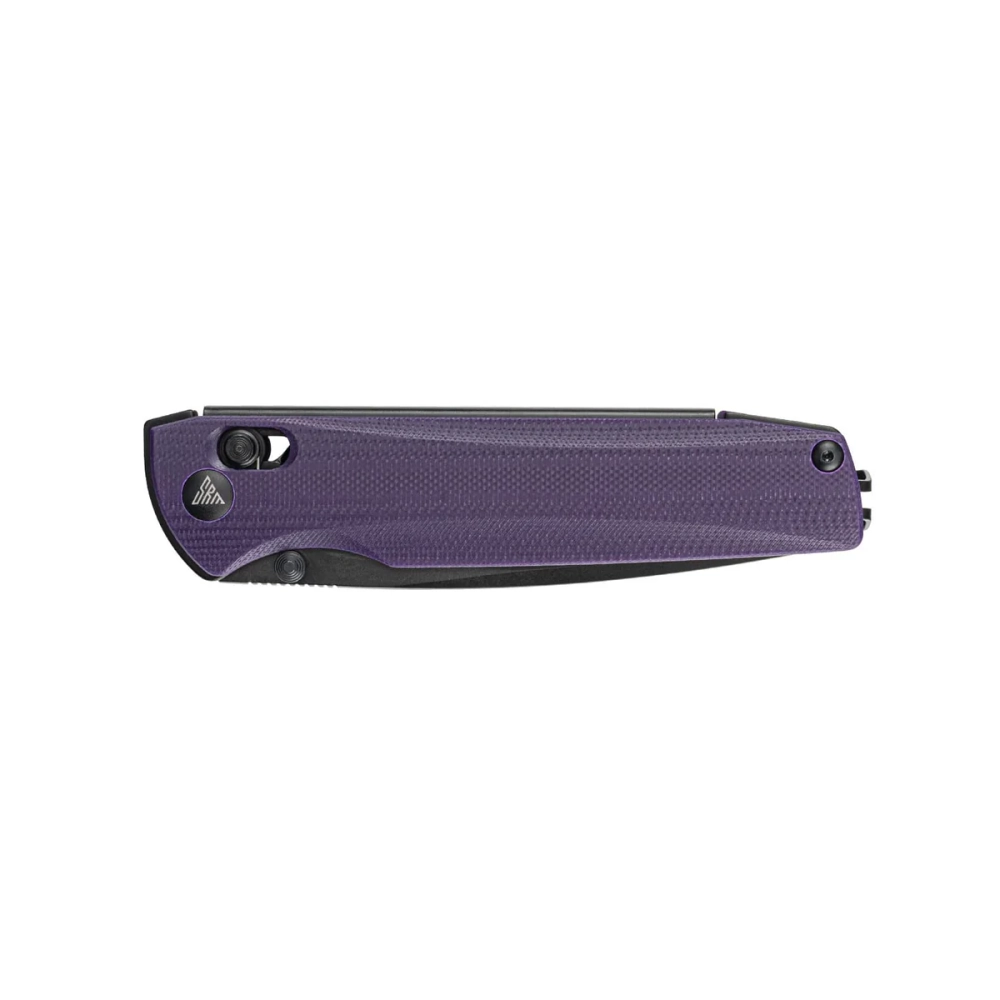 Нож складной SRM 258L-GN Terrier Black Ti (D2, Purple G10)