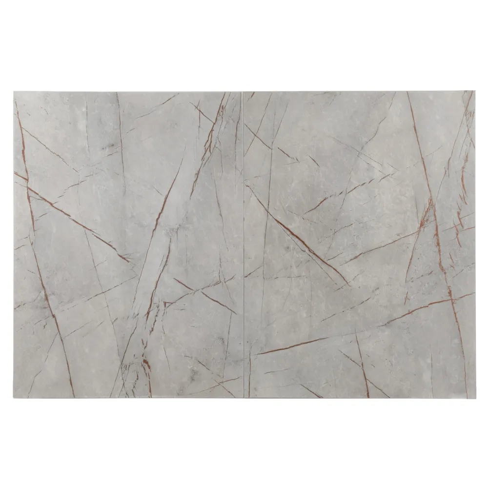 Стол Bradex Home Dublin раскладной 120-160х80х75 серый мрамор с чёрными ножками