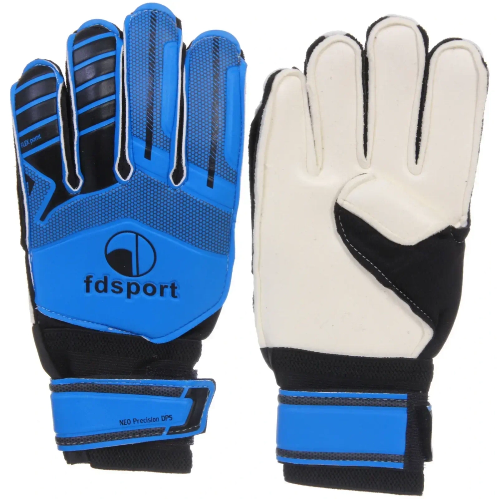 Перчатки вратарские FD-879, размер 7, черный-синий