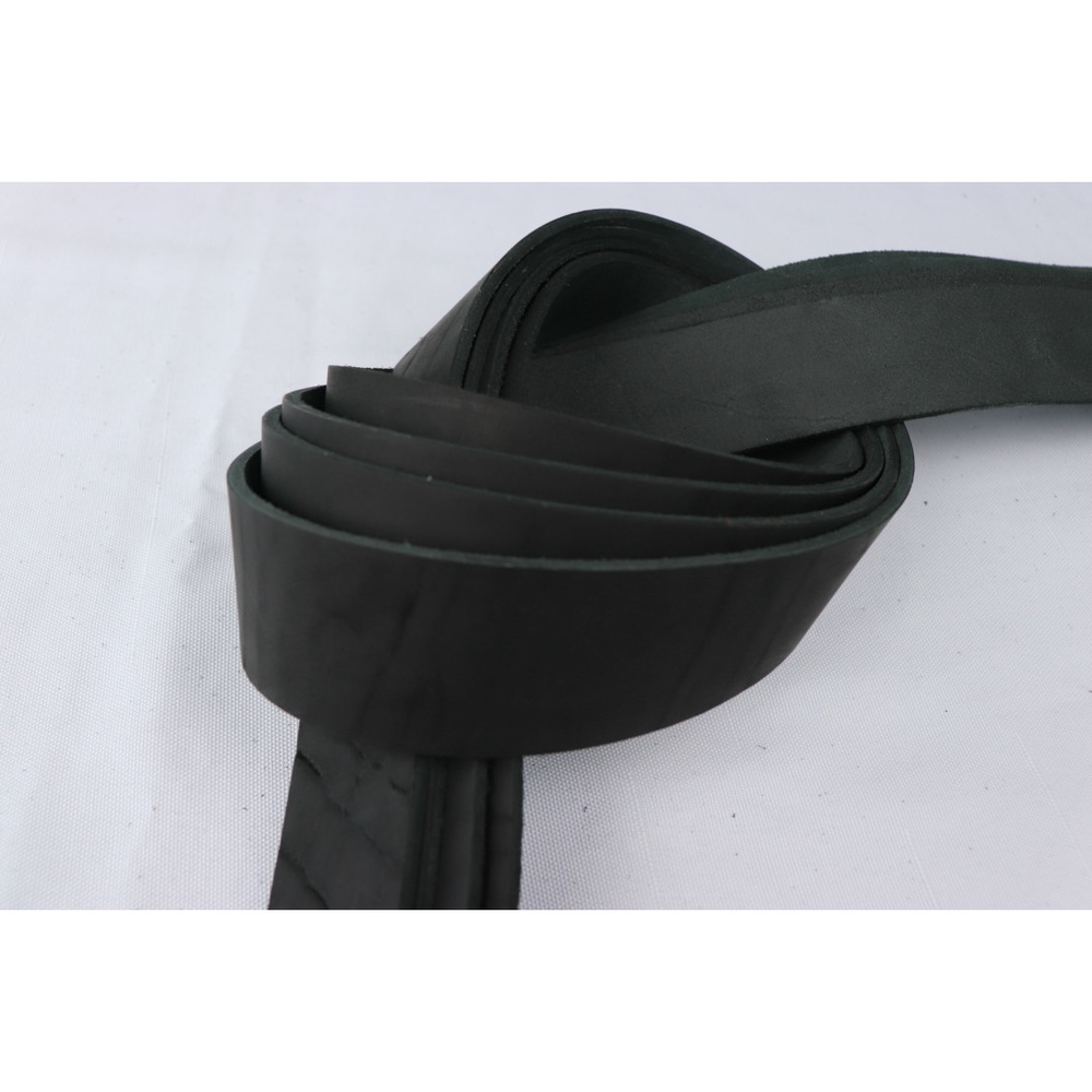 Ременная заготовка Блэк с жировой отделкой гладкая